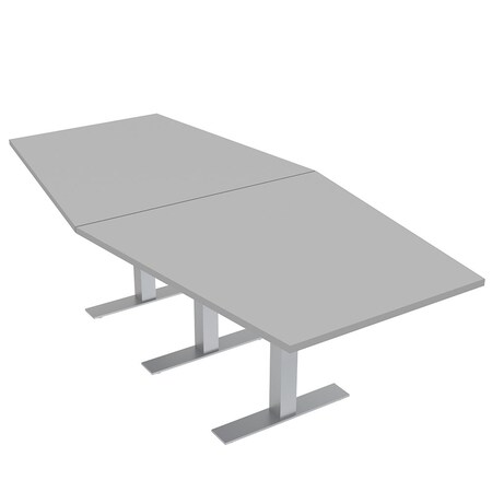 Skutchi Designs 45 in W, 96 in L, 29 in H, Engineered Wood Top, Grey HAR-HEX.IR-46x93-T-XD01